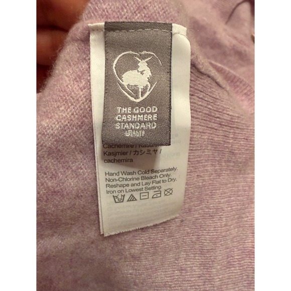 J. Crew 100% Cashmere Crewneck Sweater Lilac Purple Women's Size M - Picture 7 of 7